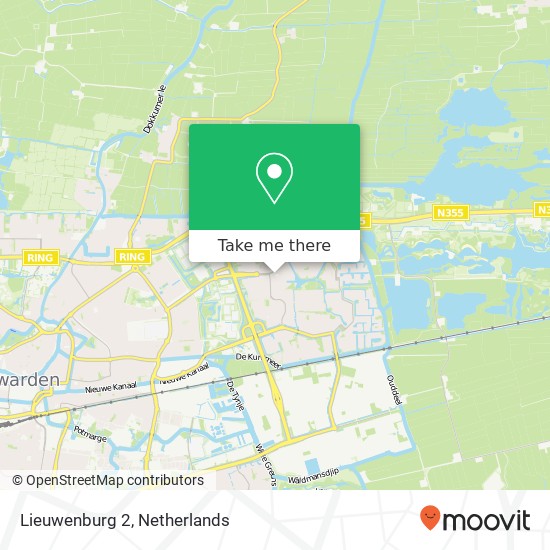 Lieuwenburg 2, Lieuwenburg 2, 8925 CK Leeuwarden, Nederland map