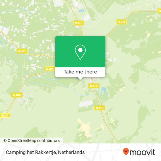 Camping het Rakkertje Karte