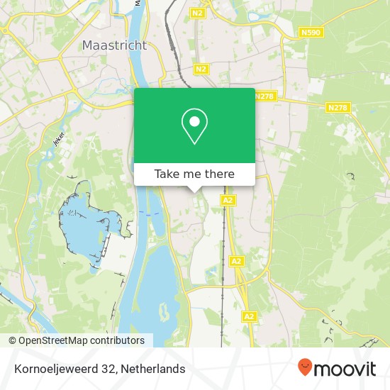 Kornoeljeweerd 32, Kornoeljeweerd 32, 6229 TE Maastricht, Nederland Karte