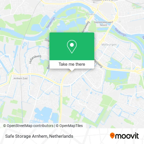 Safe Storage Arnhem map