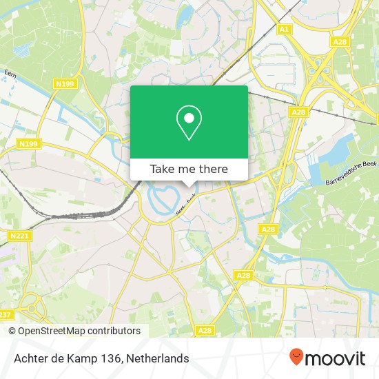 Achter de Kamp 136, 3811 JH Amersfoort map