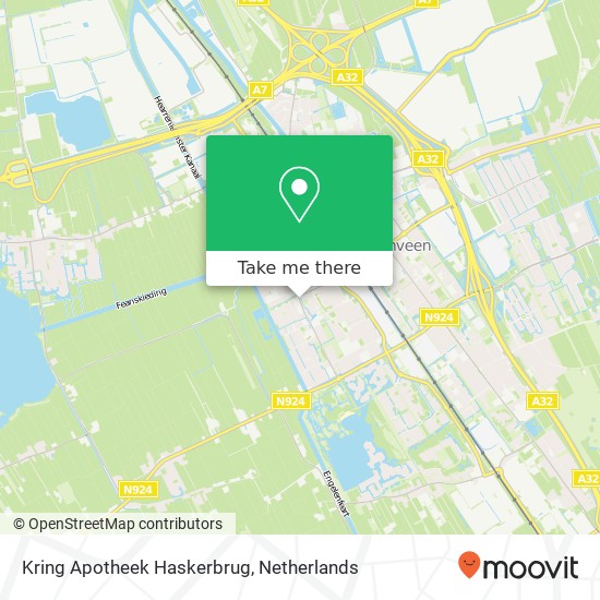 Kring Apotheek Haskerbrug map