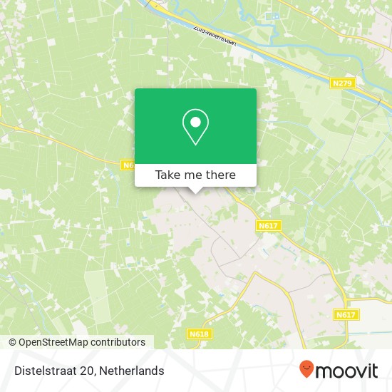 Distelstraat 20, 5482 MJ Schijndel map
