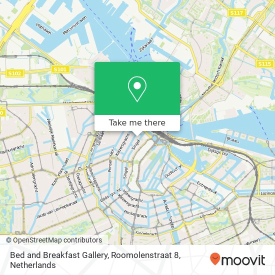 Bed and Breakfast Gallery, Roomolenstraat 8 Karte