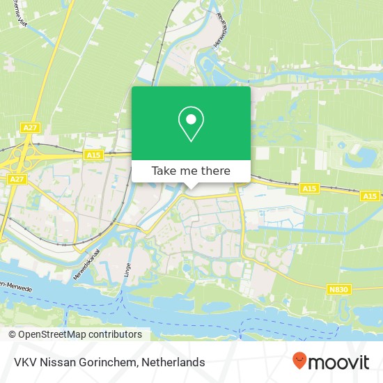 VKV Nissan Gorinchem, Edisonweg 7 map