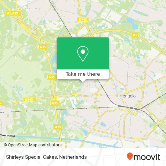 Shirleys Special Cakes, Palfijnstraat 6 map