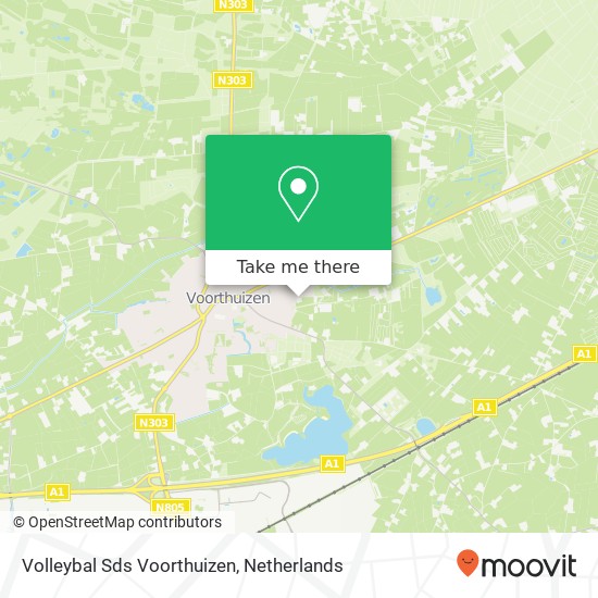 Volleybal Sds Voorthuizen, Jan de Jagerweg 50 map