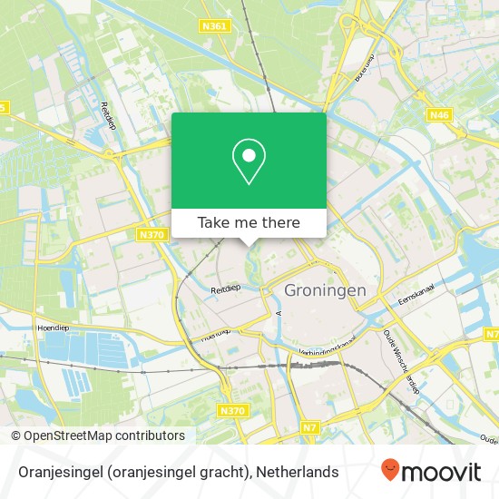 Oranjesingel (oranjesingel gracht), 9717 HL Groningen map