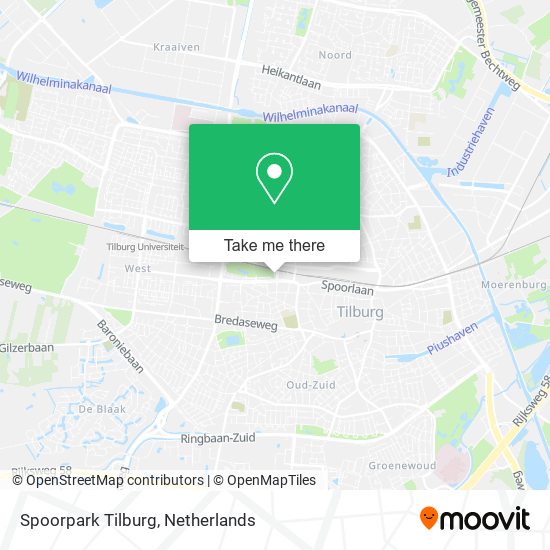 Spoorpark Tilburg Karte