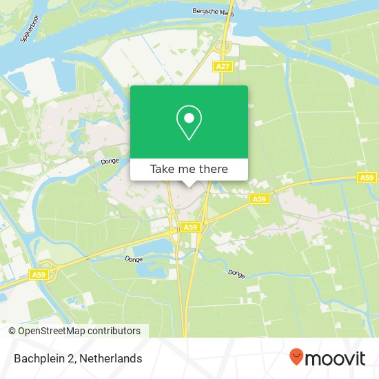 Bachplein 2, 4941 AC Raamsdonksveer map