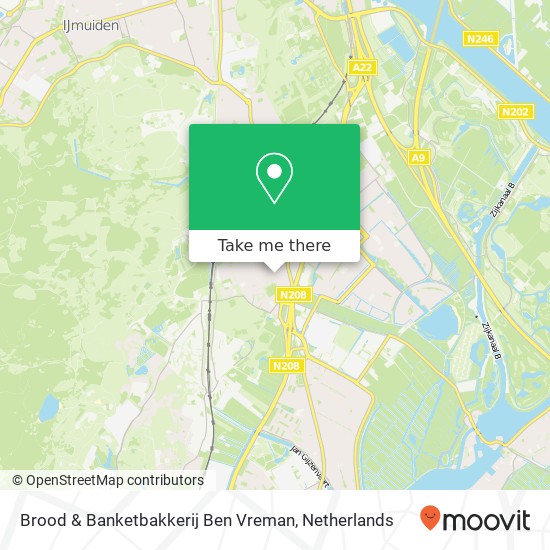 Brood & Banketbakkerij Ben Vreman, Terrasweg 24 map
