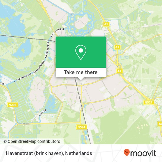 Havenstraat (brink haven), 1404 EZ Bussum map