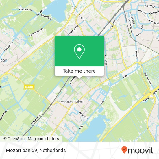 Mozartlaan 59, 2253 HZ Voorschoten map