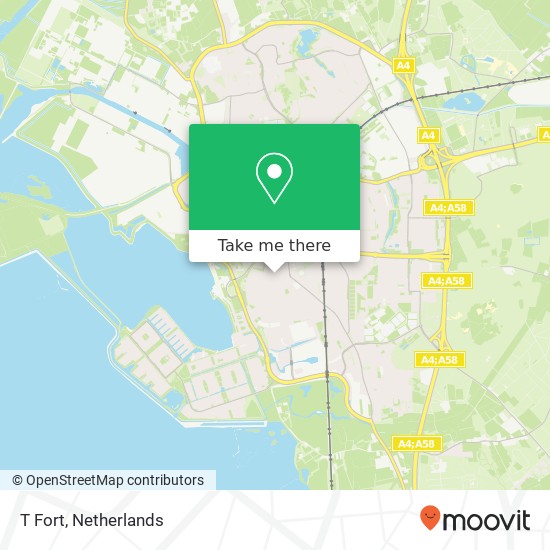 T Fort, Bernadettestraat 4 map