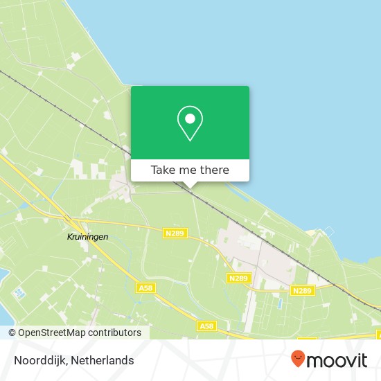 Noorddijk, 4413 Krabbendijke Karte