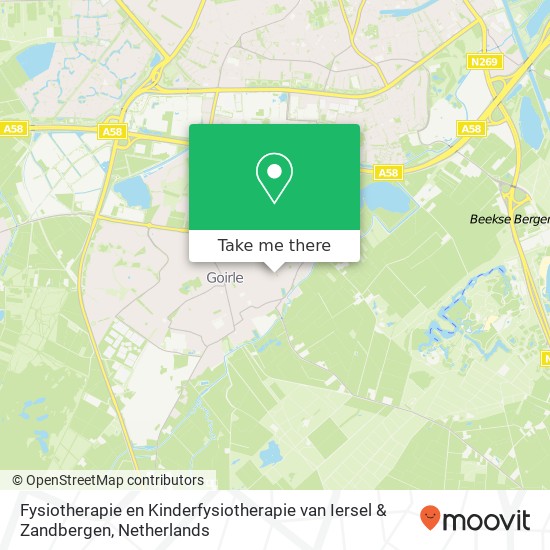 Fysiotherapie en Kinderfysiotherapie van Iersel & Zandbergen, Van Haestrechtstraat 66 map