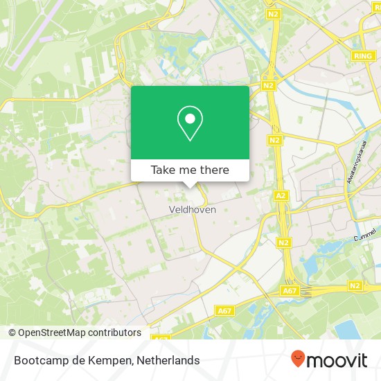 Bootcamp de Kempen, Meiveld map