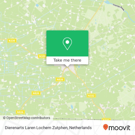 Dierenarts Laren Lochem Zutphen, Rengersweg 2A map