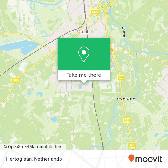 Hertoglaan, 5262 Vught Karte