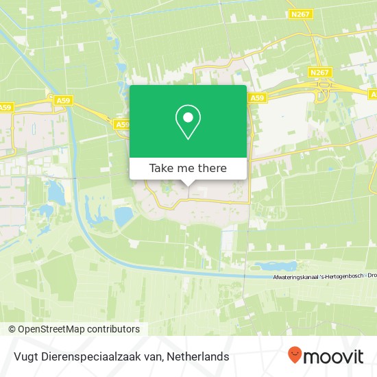 Vugt Dierenspeciaalzaak van, Torenstraat 49 map