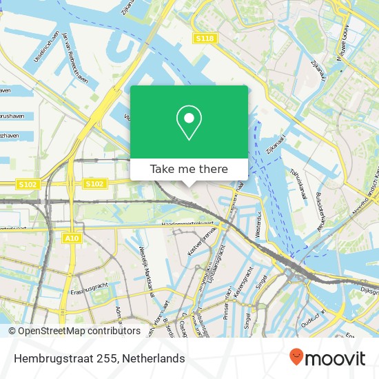 Hembrugstraat 255, 1013 XD Amsterdam map