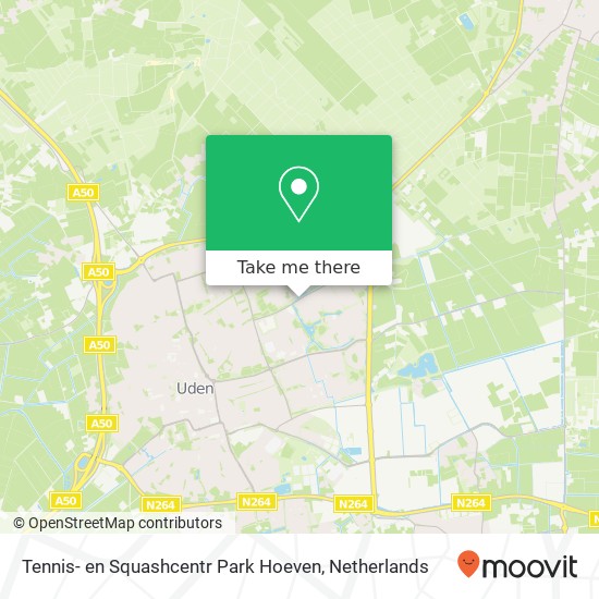 Tennis- en Squashcentr Park Hoeven, Bronkhorstsingel 4 map