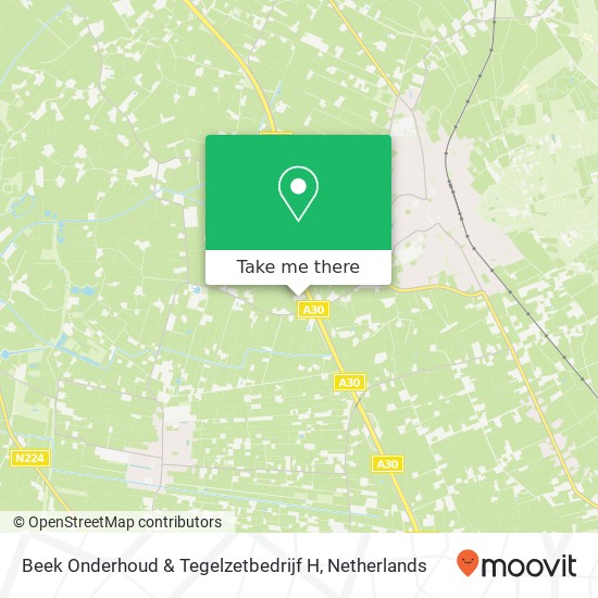 Beek Onderhoud & Tegelzetbedrijf H, Klomperweg 128 map