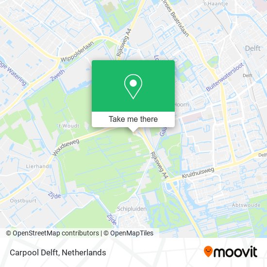 Carpool Delft map