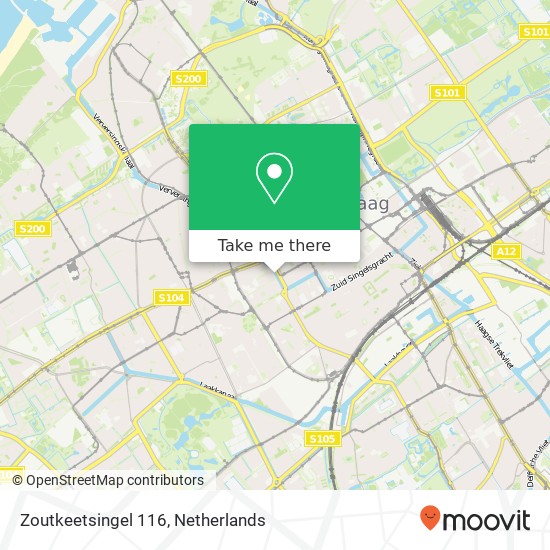 Zoutkeetsingel 116, 2512 HR Den Haag map