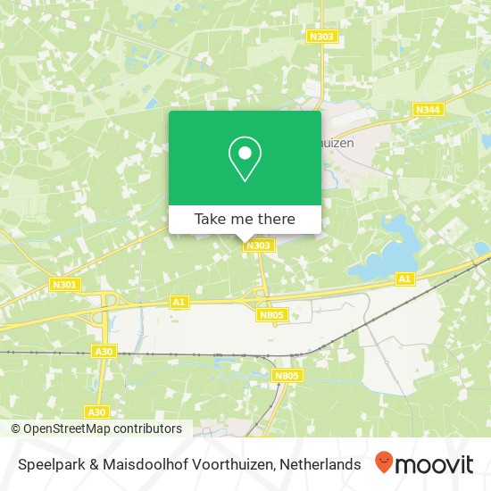 Speelpark & Maisdoolhof Voorthuizen, Bijschoterweg map