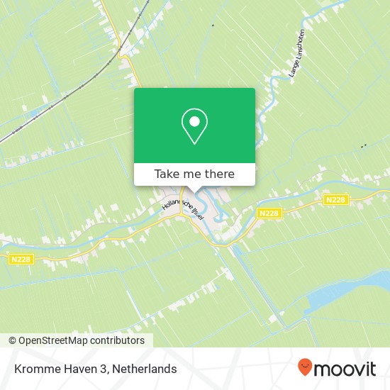 Kromme Haven 3, 3421 BK Oudewater map