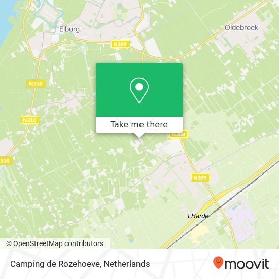 Camping de Rozehoeve map