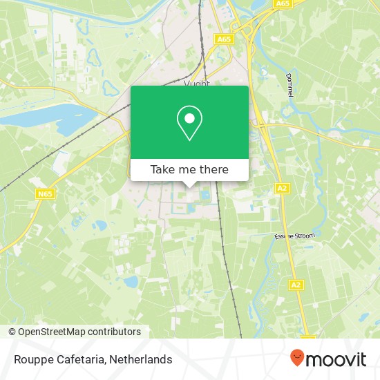 Rouppe Cafetaria, Rouppe van der Voortlaan 32 map