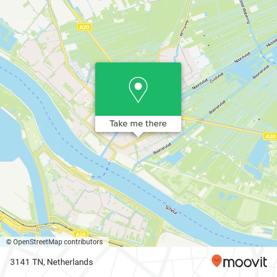 3141 TN, 3141 TN Maassluis, Nederland map