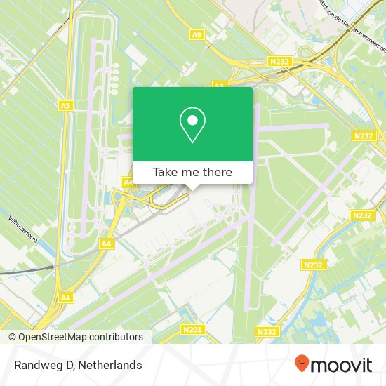 Randweg D, Randweg D, 1118 AP Schiphol, Nederland Karte