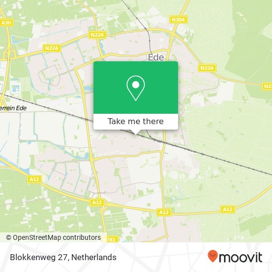 Blokkenweg 27, Blokkenweg 27, 6717 AA Ede, Nederland Karte