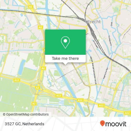 3527 GC, 3527 GC Utrecht, Nederland Karte