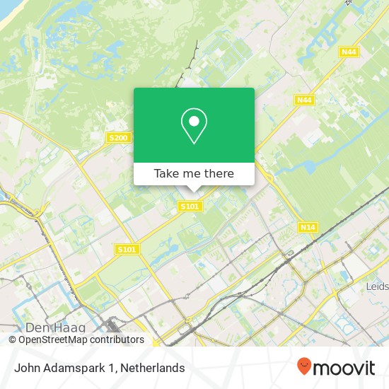 John Adamspark 1, John Adamspark 1, 2244 BZ Wassenaar, Nederland Karte