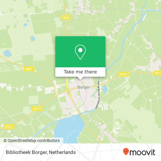 Bibliotheek Borger map