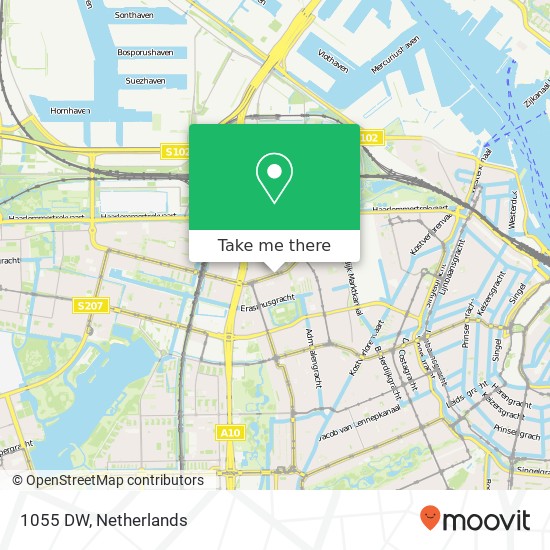 1055 DW, 1055 DW Amsterdam, Nederland map