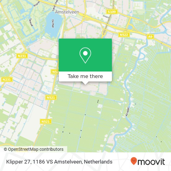 Klipper 27, 1186 VS Amstelveen map