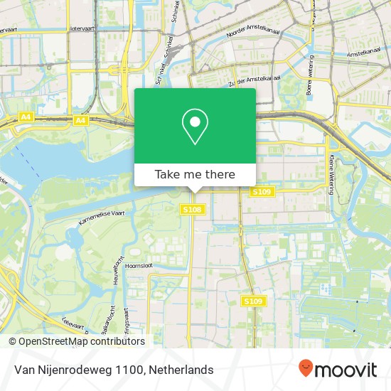 Van Nijenrodeweg 1100, 1081 EZ Amsterdam map