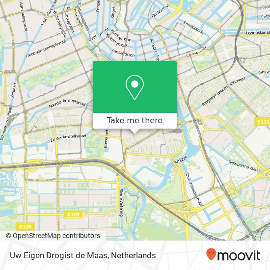 Uw Eigen Drogist de Maas, Maasstraat 77 Karte