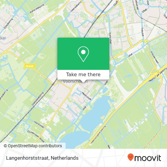 Langenhorststraat, Langenhorststraat, 2251 Voorschoten, Nederland Karte