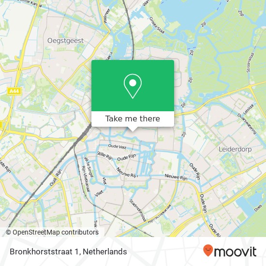 Bronkhorststraat 1, 2316 SW Leiden Karte