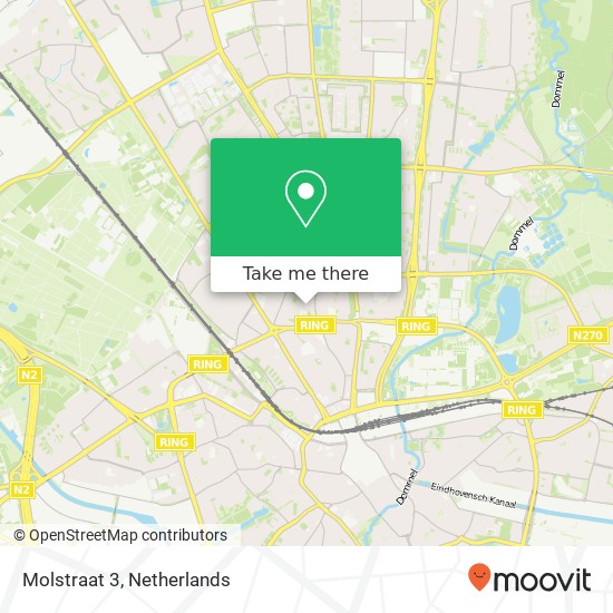 Molstraat 3, 5622 AN Eindhoven map