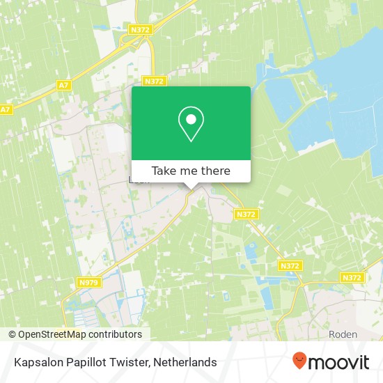 Kapsalon Papillot Twister, Boveneind 16 map