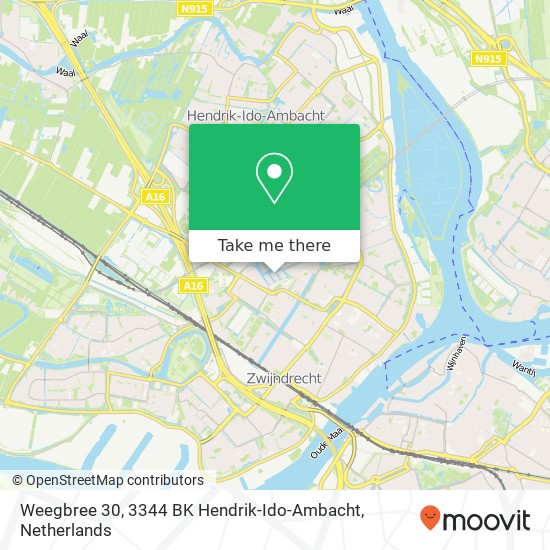 Weegbree 30, 3344 BK Hendrik-Ido-Ambacht map