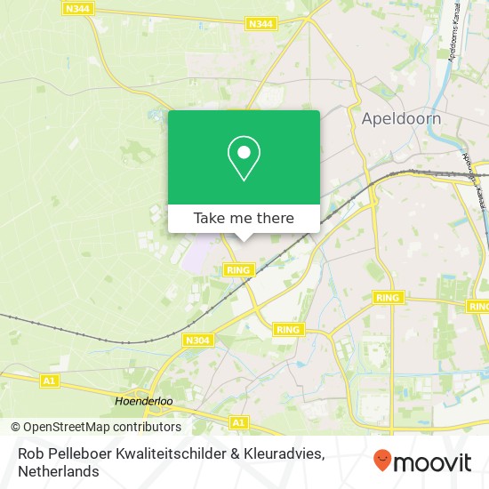 Rob Pelleboer Kwaliteitschilder & Kleuradvies, Jan van Goyenlaan 8 map