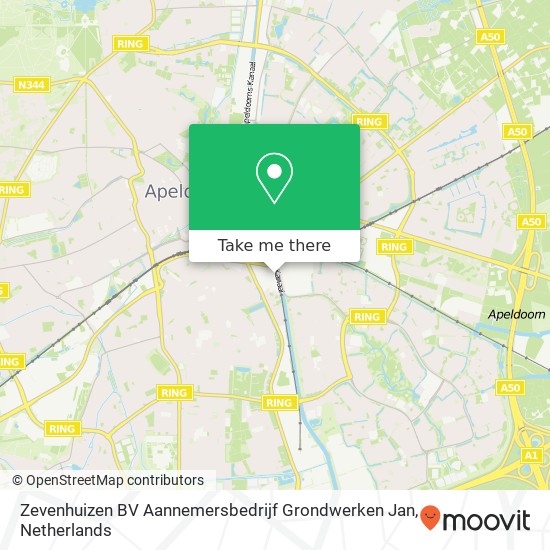 Zevenhuizen BV Aannemersbedrijf Grondwerken Jan, Kanaal Zuid 6 map